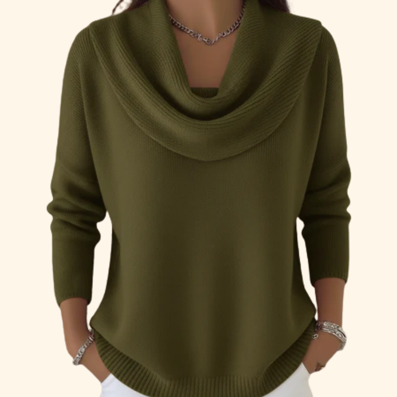 Juliette | Draped Neckline Jumper