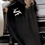 Elena | Women's Jacket with Knit Sleeves and Hood