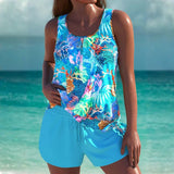 Mafalda - Elegant tankini with a tummy control effect and matching shorts