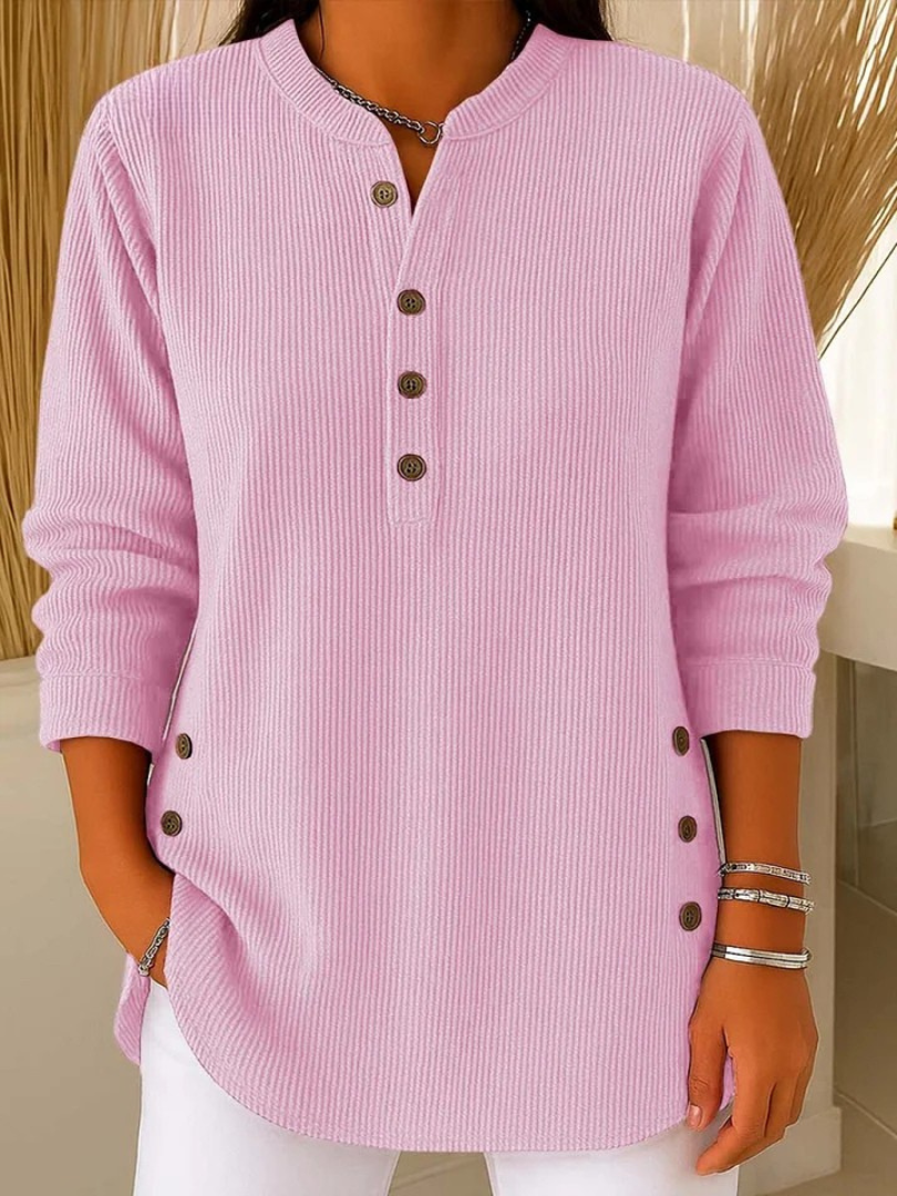 Neva | Buttoned Henley Tunic