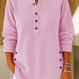 Neva | Buttoned Henley Tunic