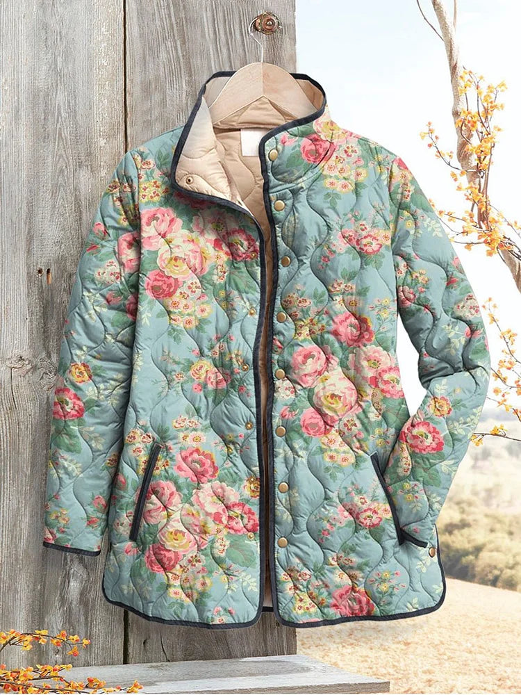 Dorothea | Country Floral Quilted Jacket