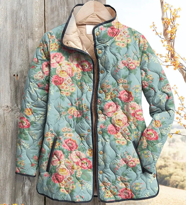 Dorothea | Country Floral Quilted Jacket