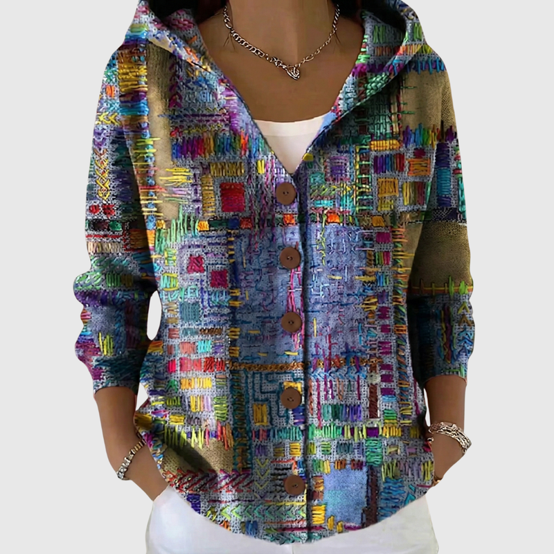 Beatrice | Hooded Button Cardigan