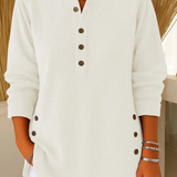 Neva | Buttoned Henley Tunic