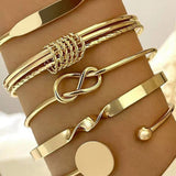 Open Geometric Chain Bracelet