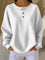 Mirabel | Cosy Waffle-Knit Henley Sweatshirt