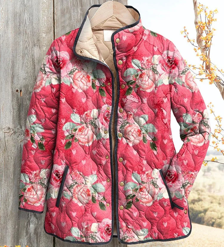Catherine | Country Floral Quilted Jacket
