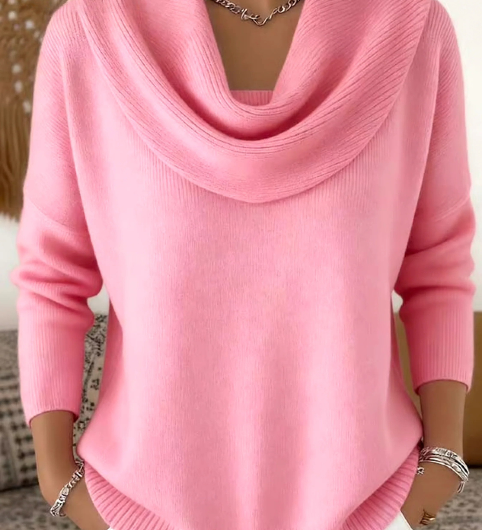 Thea | Cowl Neck Merino Wool Jumper