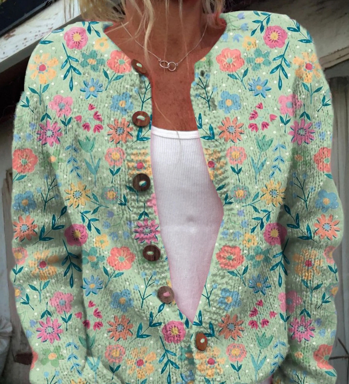 Foxfield | Vintage Floral Cardigan for Women