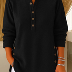 Neva | Buttoned Henley Tunic