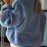 Linda | Women's Boot Pattern Round Neck Winter Sweater