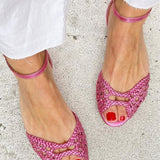 Isaure - Golden Braided Sandals
