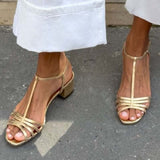 Alix - Everyday Golden Sandals