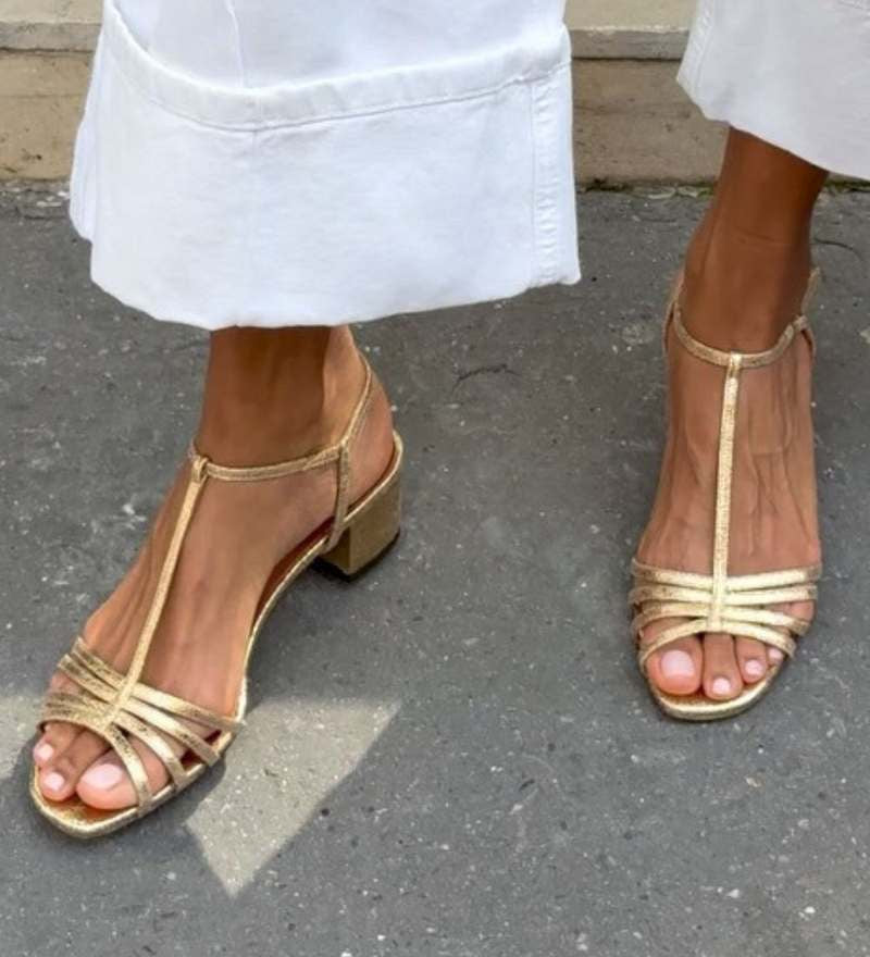 Alix - Everyday Golden Sandals
