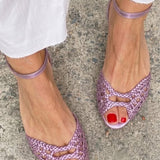 Isaure - Golden Braided Sandals