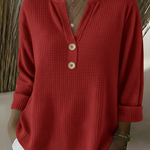 Lucinda | Buttoned Henley Top