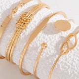 Open Geometric Chain Bracelet