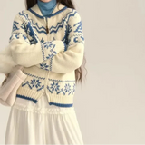Sadie | Women's Fair Isle Hooded Jumper