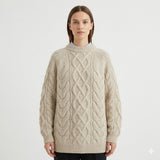 Mara | Oversized Cable Knit Sweater