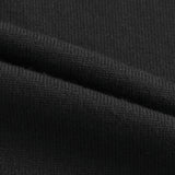 Black Hooded Cardigan with Buttons