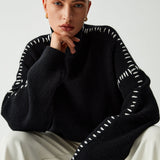 Faye | Oversized Mock Neck Sweater
