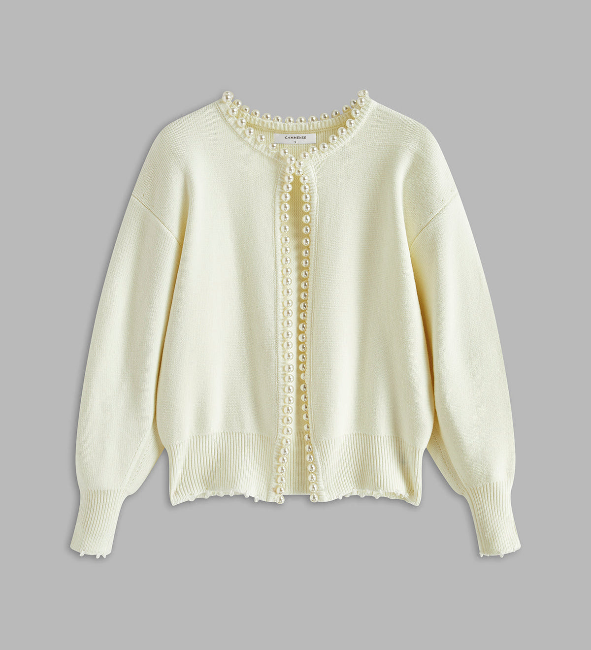 Octavia | Pearl-Embellished Cardigan