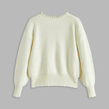 Octavia | Pearl-Embellished Cardigan