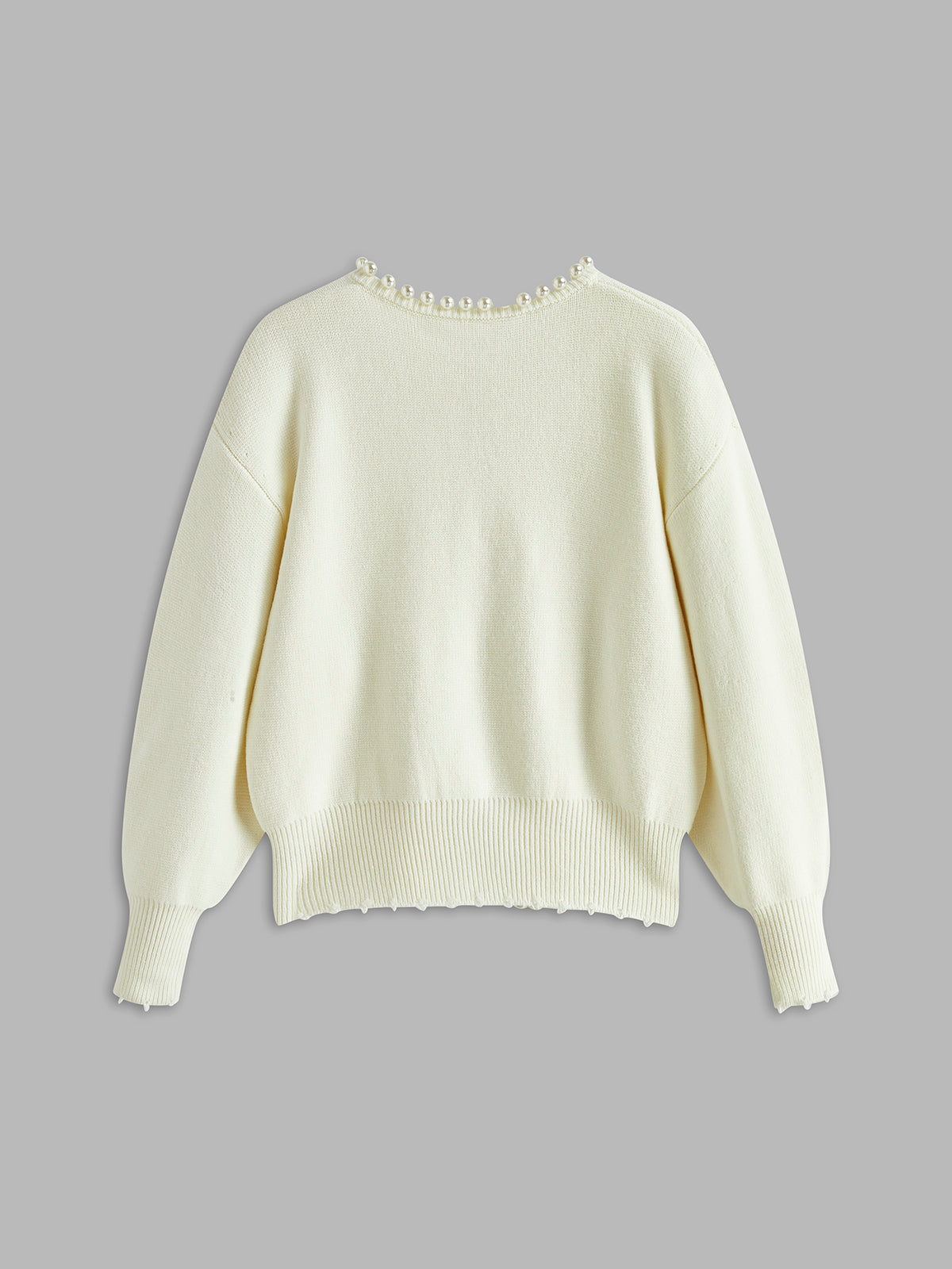 Octavia | Pearl-Embellished Cardigan