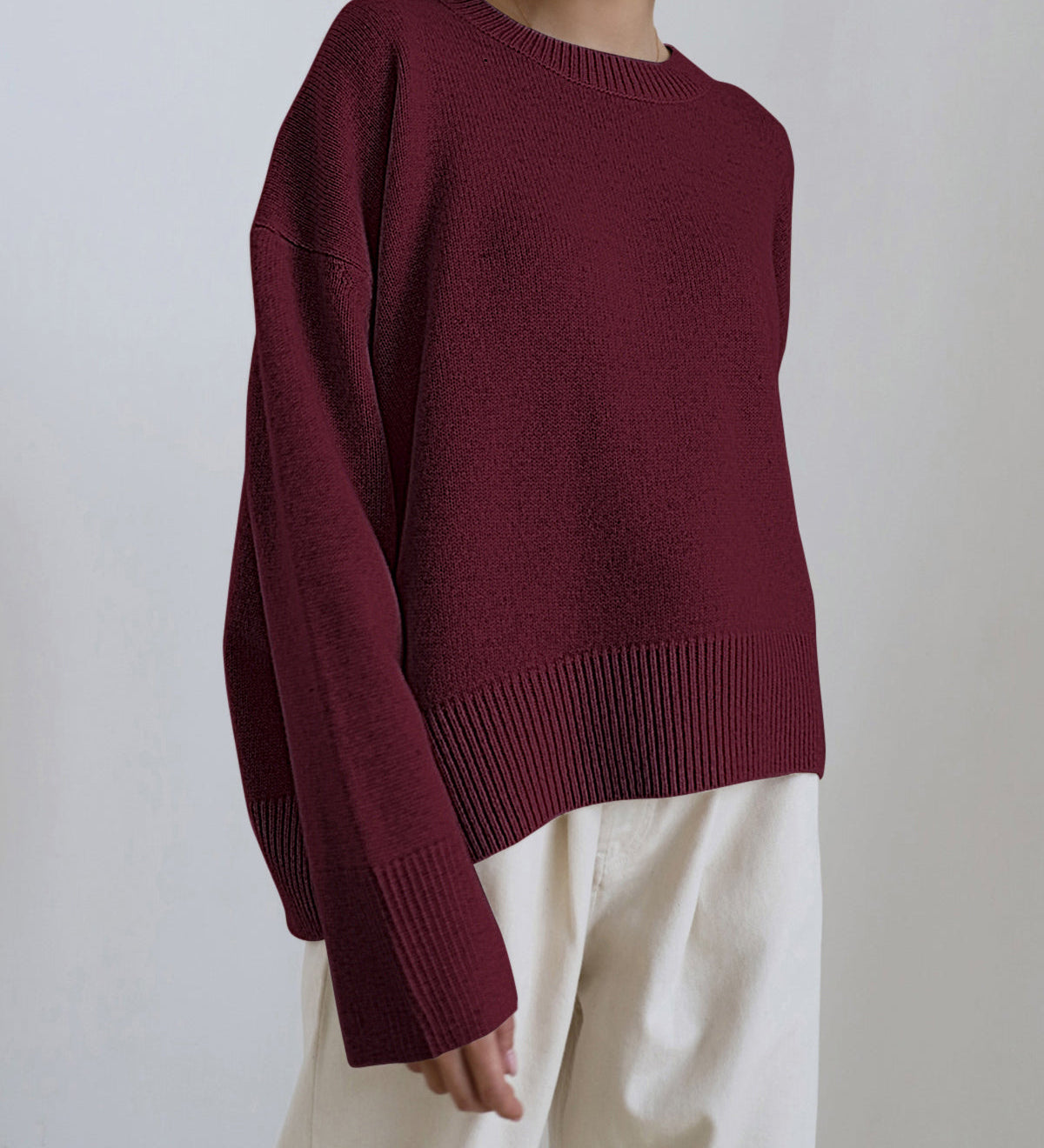 Orla | Oversized Crewneck Knit Sweater