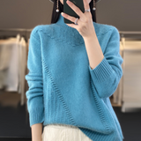 Phyllis | Women's Mock Neck Long Sleeve Sweater