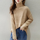 Bethany | Women's Cable Knit Turtleneck Jumper