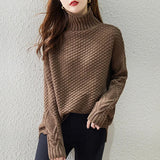 Bethany | Women's Cable Knit Turtleneck Jumper