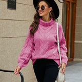 Casey | Women's Turtleneck Cable Knit Jumper
