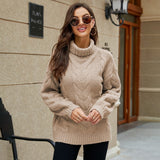 Casey | Women's Turtleneck Cable Knit Jumper