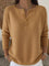 Helena | Buttoned Henley Knit Jumper