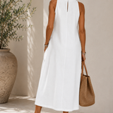 NELL | Relaxed Lace Trim Midi Dress
