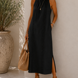 NELL | Relaxed Lace Trim Midi Dress
