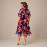 SIENNA | Colourful Bishop Sleeve Dress