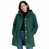 Adriana | Casual Velvet Hooded Jacket for Autumn Season