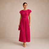 ROSALIE | Pleated Midi Dress