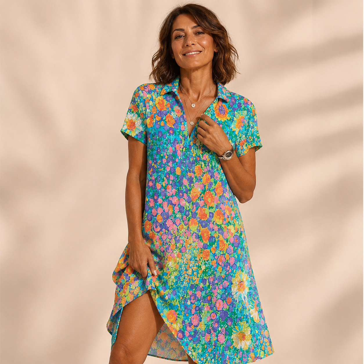 FLORA | Elegant Summer Midi Dress