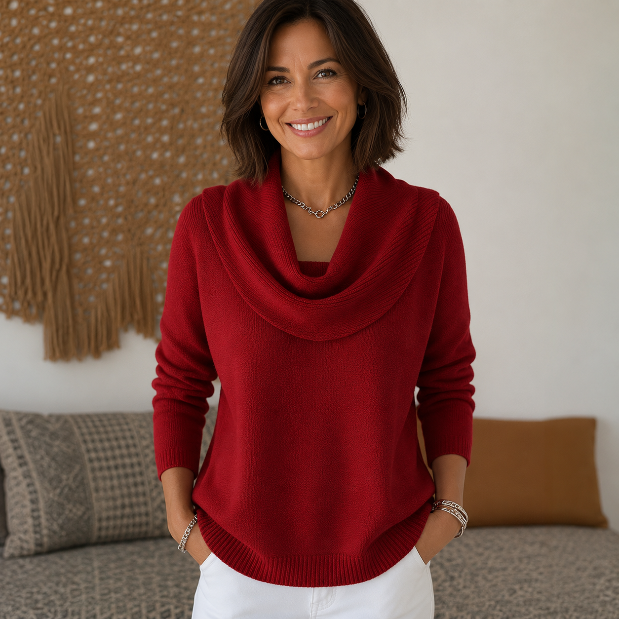 Juliette | Draped Neckline Jumper