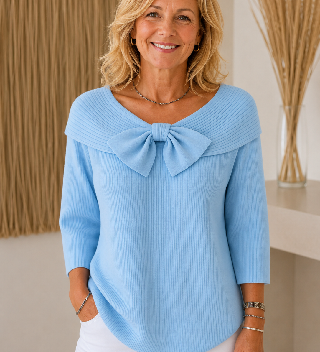 Tivella | Knot and Round Neck Jumper