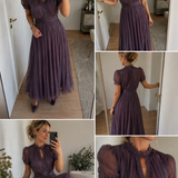 IRIS | Keyhole Neckline Maxi Dress