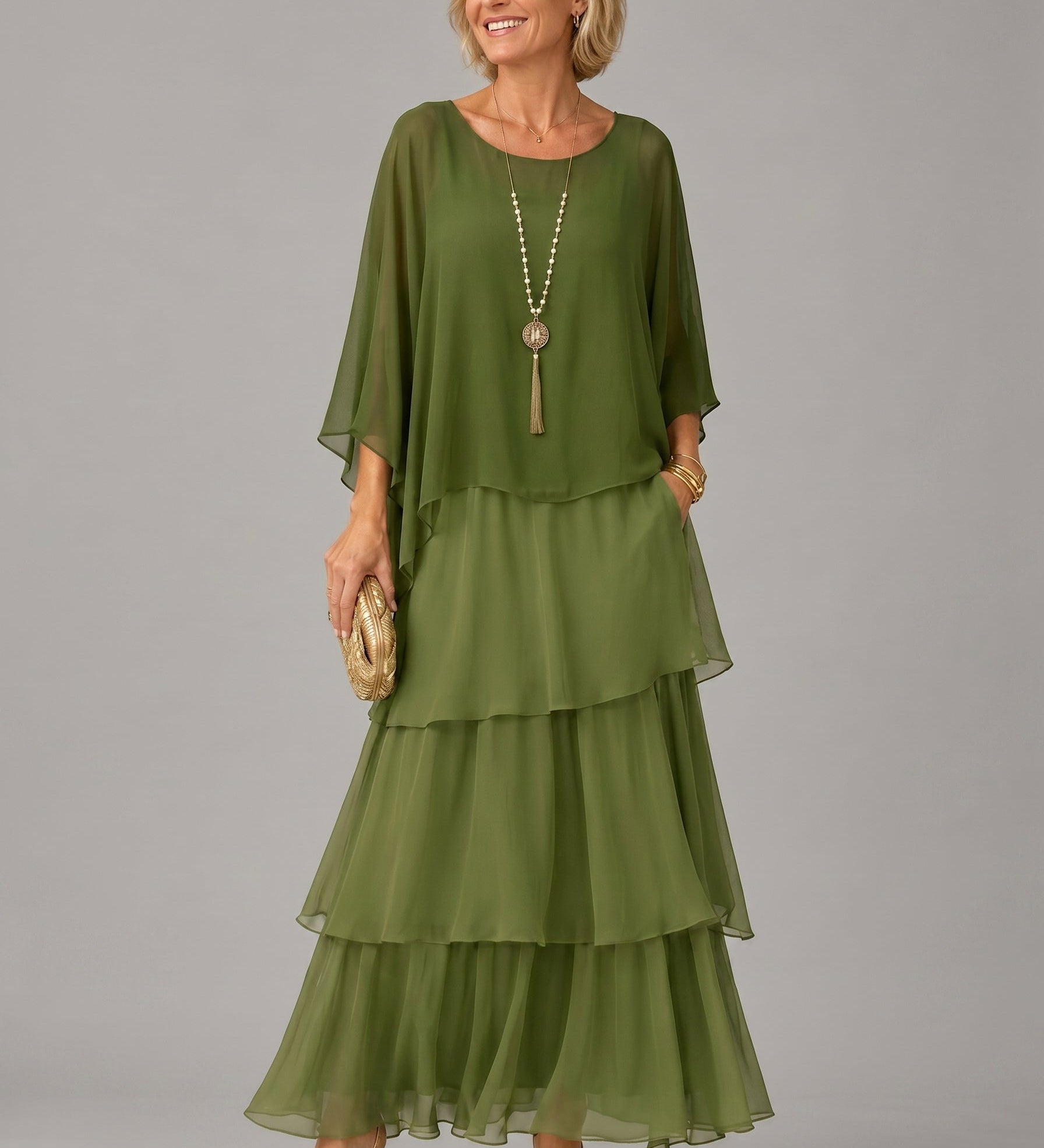 PHOEBE | Layered Maxi Dress
