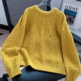 Jane | Women's Crew Neck Cable Knit Jumper