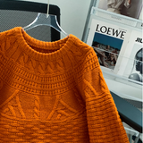 Jane | Women's Crew Neck Cable Knit Jumper