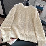 Jane | Women's Crew Neck Cable Knit Jumper