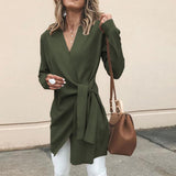 Diana | Women's Wrap Tie Waist Sweater
